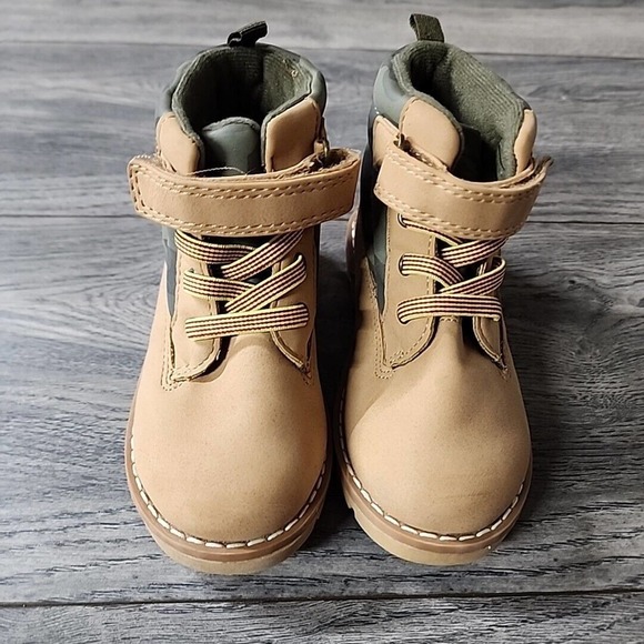 Lily & Dan Boys Brown Ankle Boot Size 7/8 Camo - Picture 7 of 9